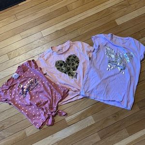 Lot of 3 girls tee shirts